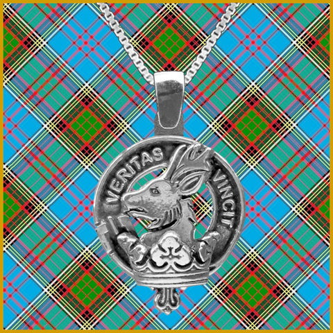 Keith Large 1" Scottish Clan Crest Pendant - Sterling Silver