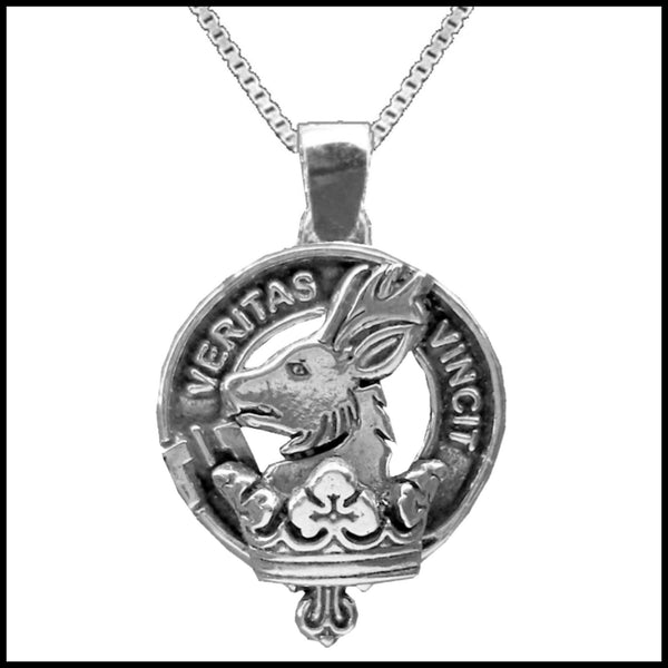 Keith Large 1" Scottish Clan Crest Pendant - Sterling Silver
