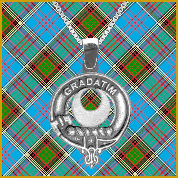 Kilgour Large 1" Scottish Clan Crest Pendant - Sterling Silver