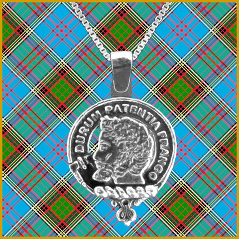 Muir Large 1" Scottish Clan Crest Pendant - Sterling Silver