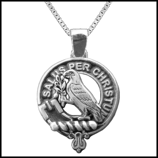 Abernethy Large 1" Scottish Clan Crest Pendant - Sterling Silver