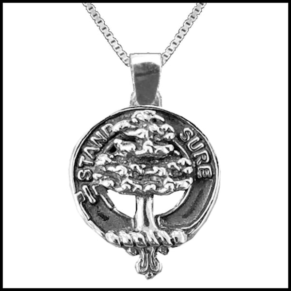 Anderson Large 1" Scottish Clan Crest Pendant - Sterling Silver