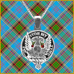 Campbell Loudoun Large 1" Scottish Clan Crest Pendant - Sterling Silver