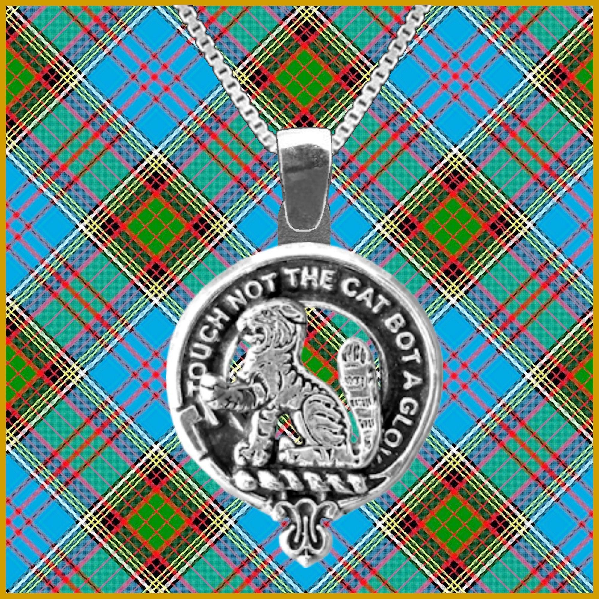Gow Large 1" Scottish Clan Crest Pendant - Sterling Silver