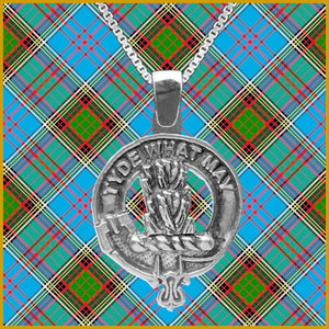 Haig Large 1" Scottish Clan Crest Pendant - Sterling Silver