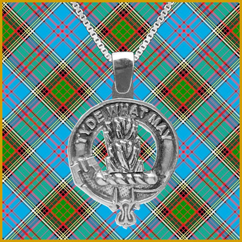 Haig Large 1" Scottish Clan Crest Pendant - Sterling Silver
