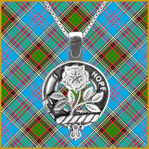 Learmont Large 1" Scottish Clan Crest Pendant - Sterling Silver