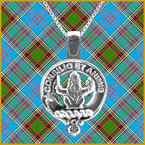 Maitland Large 1" Scottish Clan Crest Pendant - Sterling Silver