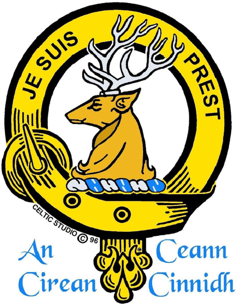 Fraser Lovat Clan Crest Celtic Interlace Disk Pendant, Scottish Family Crest  ~ CLP06