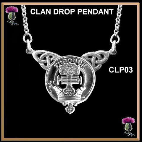 Hamilton Clan Crest Double Drop Pendant ~ CLP03
