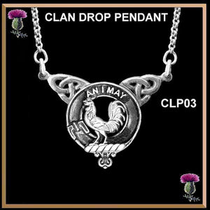 Lyle Clan Crest Double Drop Pendant ~ CLP03