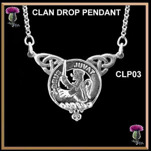 MacDuff Clan Crest Double Drop Pendant ~ CLP03