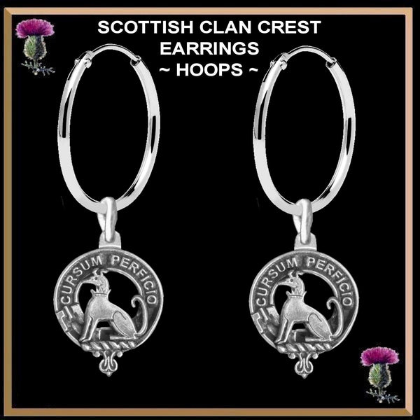 Hunter Clan Crest Earrings