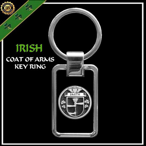 Smith Irish Disk Black Stainless Key Ring