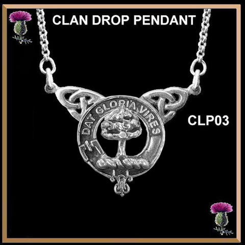 Hog Clan Crest Double Drop Pendant ~ CLP03