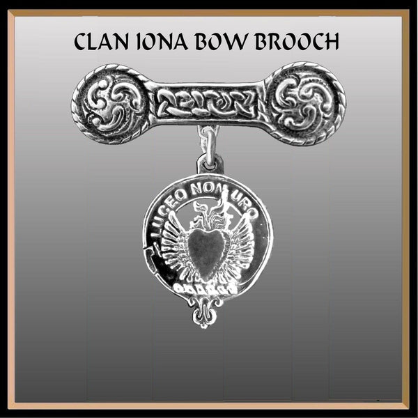Smith Clan Crest Iona Bar Brooch - Sterling Silver