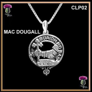 MacDougall  Clan Crest Scottish Pendant CLP02