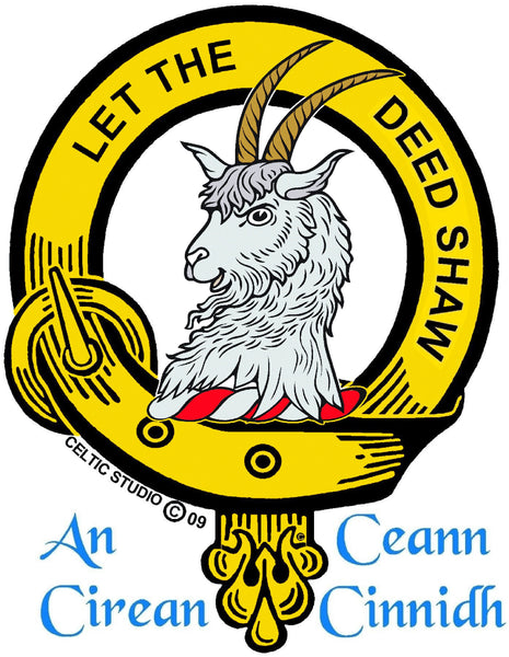 Fleming Clan Crest Interlace Drop Pendant