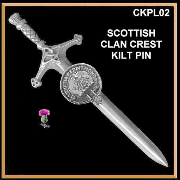 Pringle Clan Crest Kilt Pin, Scottish Pin ~ CKP02