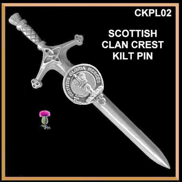 Robertson Clan Crest Kilt Pin, Scottish Pin ~ CKP02
