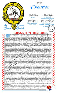 Cranston Scottish Clan History