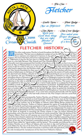 Fletcher Scottish Clan History