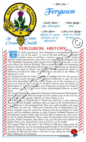Ferguson Scottish Clan History