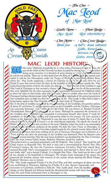 MacLeod Scottish Clan History