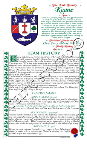 Keane Irish Family History