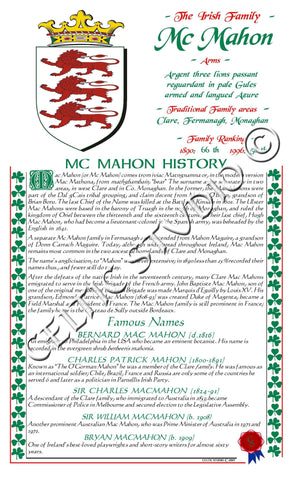 McMahon Irish Family History
