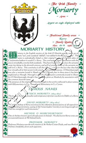 Moriarty Irish Family History