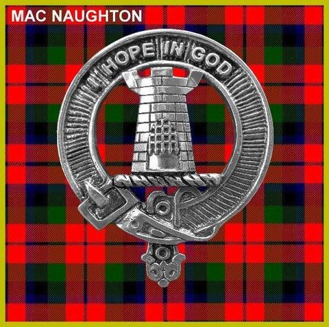 MacNaughton Clan Crest Scottish Cap Badge CB02
