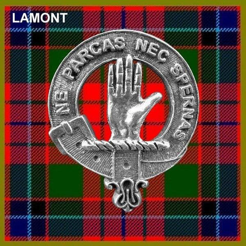 Lamont Clan Crest Scottish Pewter Cap Badge CB01