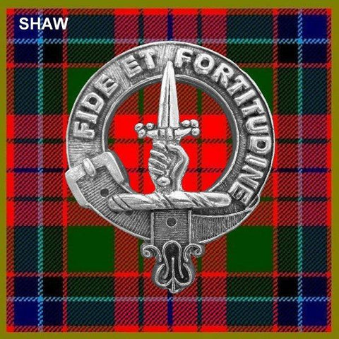 Shaw Clan Crest Scottish Pewter Cap Badge CB01
