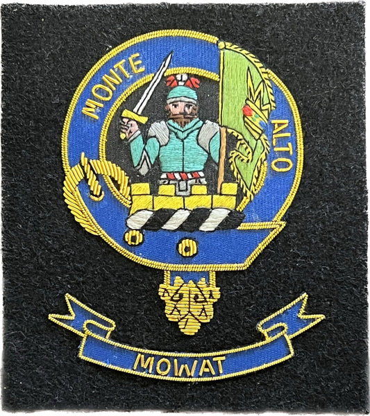 Mowat Scottish Clan Embroidered Crest