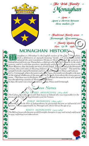 Monaghan Irish Family History