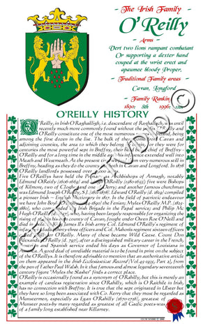 O'Reilly Irish Family History