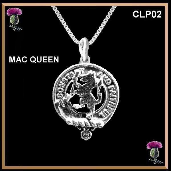 MacQueen  Clan Crest Scottish Pendant CLP02