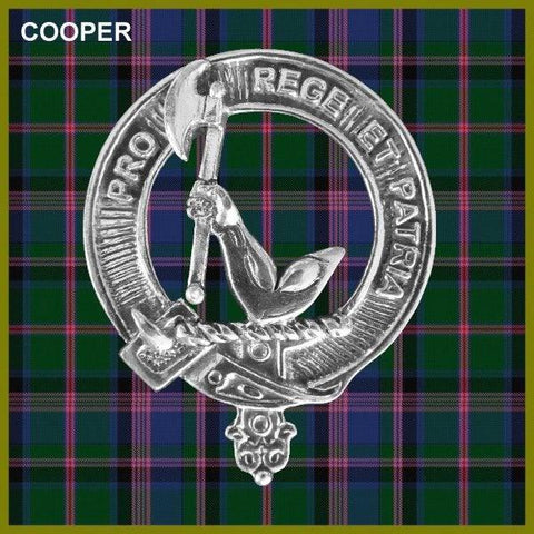 Cooper Clan Crest Scottish Cap Badge CB02