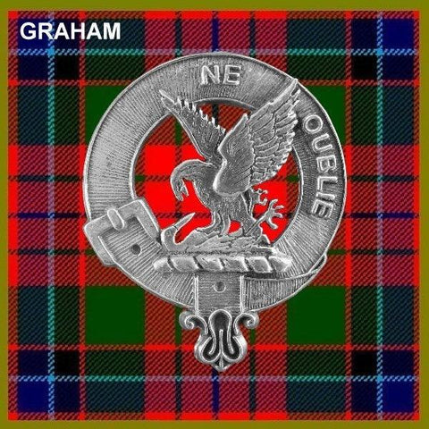 Graham Of Montrose Clan Crest Scottish Pewter Cap Badge CB01