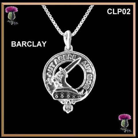 Barclay Clan Crest Scottish Pendant  CLP02