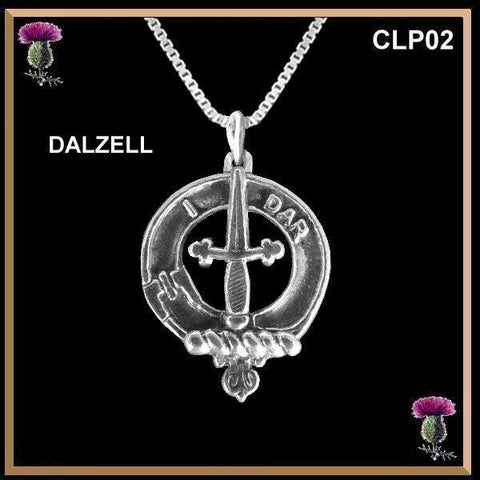 Dalzell Clan Crest Scottish Pendant  CLP02