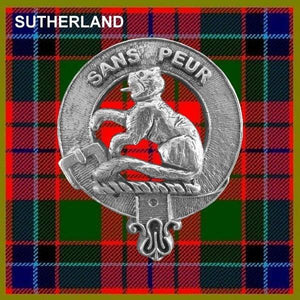 Sutherland Clan Crest Scottish Pewter Cap Badge CB01