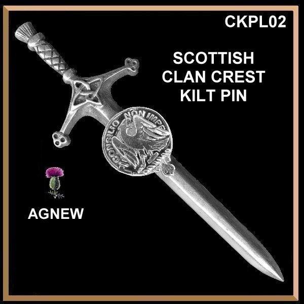 Agnew Clan Crest Kilt Pin, Scottish Pin ~ CKP02