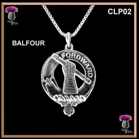 Balfour Clan Crest Scottish Pendant  CLP02