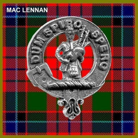 MacLennan Clan Crest Scottish Pewter Cap Badge CB01