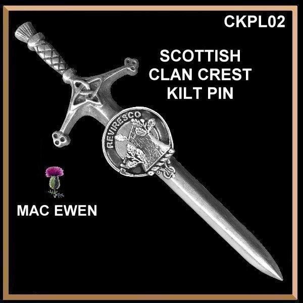 MacEwen Clan Crest Kilt Pin, Scottish Pin ~ CKP02