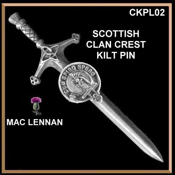 MacLennan Clan Crest Kilt Pin, Scottish Pin ~ CKP02