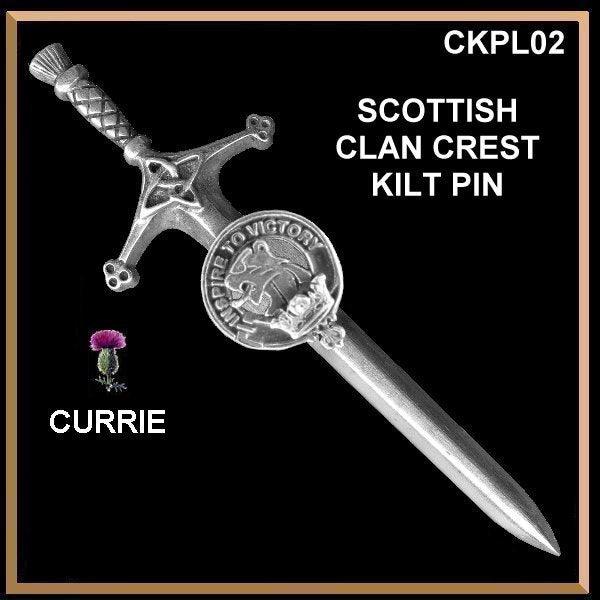 Currie Clan Crest Kilt Pin, Scottish Pin ~ CKP02