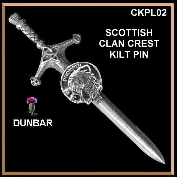 Dunbar Clan Crest Kilt Pin, Scottish Pin ~ CKP02